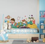 ⁦ملصق استيكر عملاق-أطفال-حدائق-نجوم-كواكب-أطفال كيوت⁩ - الصورة ⁦4⁩