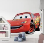 ⁦ملصق عملاق-سيارة كارتون-Cartoon car-أطفال-مقاسات عديدة⁩ - الصورة ⁦3⁩