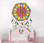 ⁦دريم كاتشر-Dream Catcher-ألوان زاهية-ريش-ألوان البهجة⁩ - الصورة ⁦4⁩