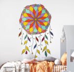 دريم كاتشر-Dream Catcher-ألوان زاهية-ريش-ألوان البهجة
