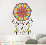 ⁦دريم كاتشر-Dream Catcher-ألوان زاهية-ريش-ألوان البهجة⁩ - الصورة ⁦3⁩