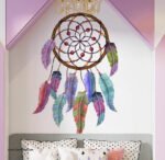 ⁦دريم كاتشر-Dream Catcher-تأثير الألوان المائية-ريش ألوان⁩ - الصورة ⁦3⁩