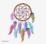 ⁦دريم كاتشر-Dream Catcher-تأثير الألوان المائية-ريش ألوان⁩ - الصورة ⁦2⁩