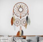 ⁦دريم كاتشر-Dream Catcher-ألوان كلاسيكية-ريش-Feathers⁩ - الصورة ⁦4⁩