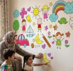 استيكر ملصق ديكور للأطفال عالم من المرح والتعلم