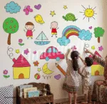 ⁦استيكر ملصق ديكور للأطفال عالم من المرح والتعلم⁩ - الصورة ⁦4⁩