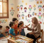 ملصق ديكور تعلم الضمائر بمرح تعليم ذكي وديكور مبهج لغرفة طفلك
