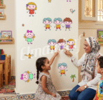 ⁦ملصق ديكور تعلم الضمائر بمرح تعليم ذكي وديكور مبهج لغرفة طفلك⁩ - الصورة ⁦3⁩